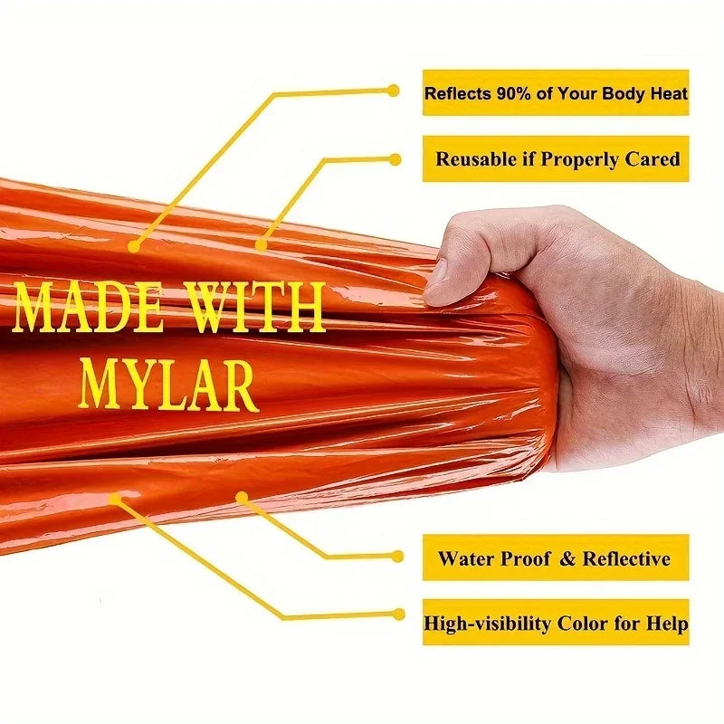 Emergency Waterproof Sleeping Bag – Compact Reusable Thermal Blanket