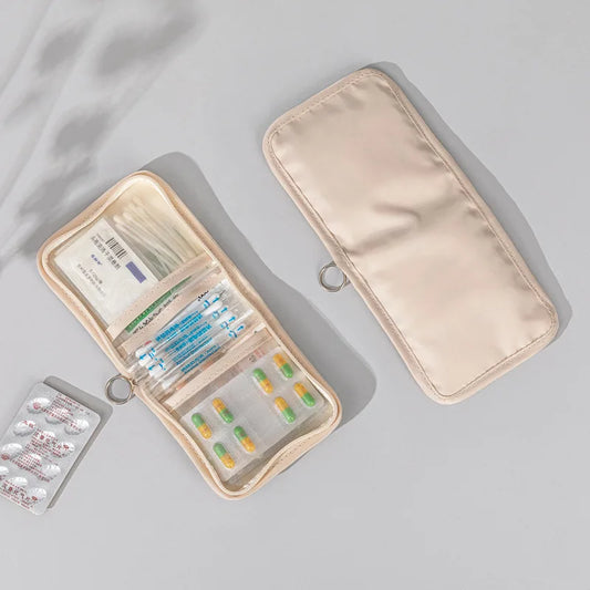 Portable Pocket Polyester Medicine Bag | Outdoor First Aid Organizer