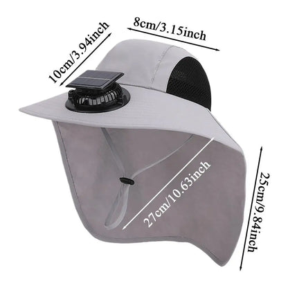 Solar Fan Hat – USB & Solar Powered Cooling Hat