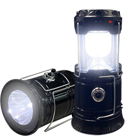 Collapsible Solar Camping Lantern with USB Charging