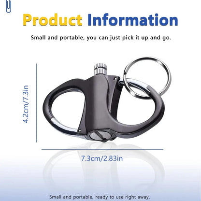 Keychain Fire Starter Reusable Windproof Metal Lighter