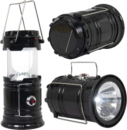 Collapsible Solar Camping Lantern with USB Charging
