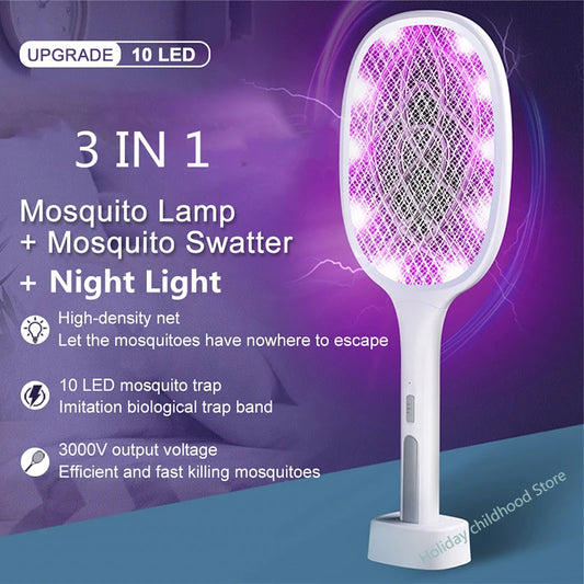 USB Mosquito Killer Lamp & 3000V Fly Swatter