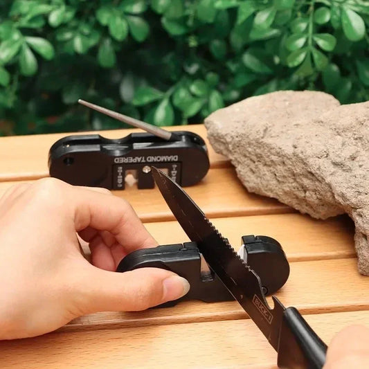 Portable 4-in-1 Mini Whetstone Sharpener | Tungsten Carbide Outdoor Tool