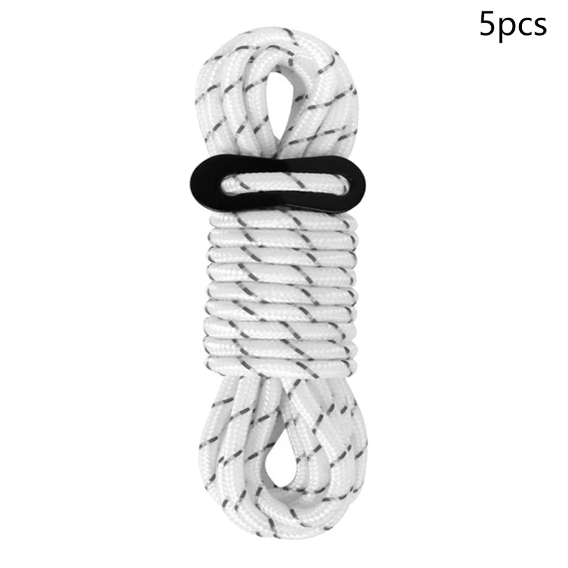 Reflective Tent Ropes with Buckles | Windproof Camping Cords