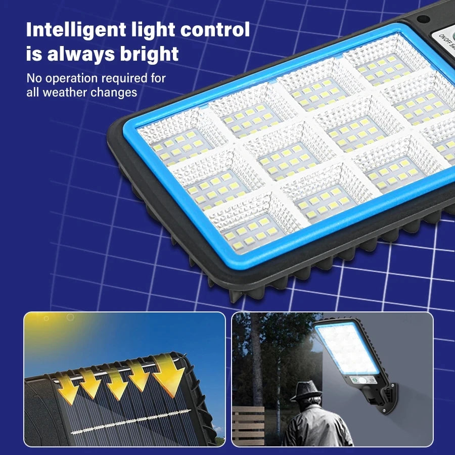 Solar LED Motion Sensor Wall Lamp – Remote & 3 Modes