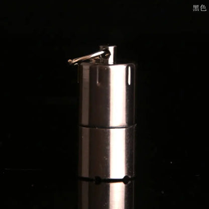 Keychain Fire Starter Reusable Windproof Metal Lighter
