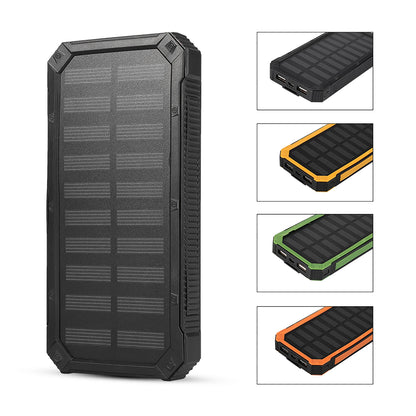 20000mAh Solar Power Bank – Dual USB & Waterproof