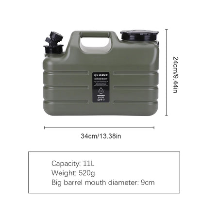 11L Outdoor Water Container – Large Portable Camping Bin with Faucet