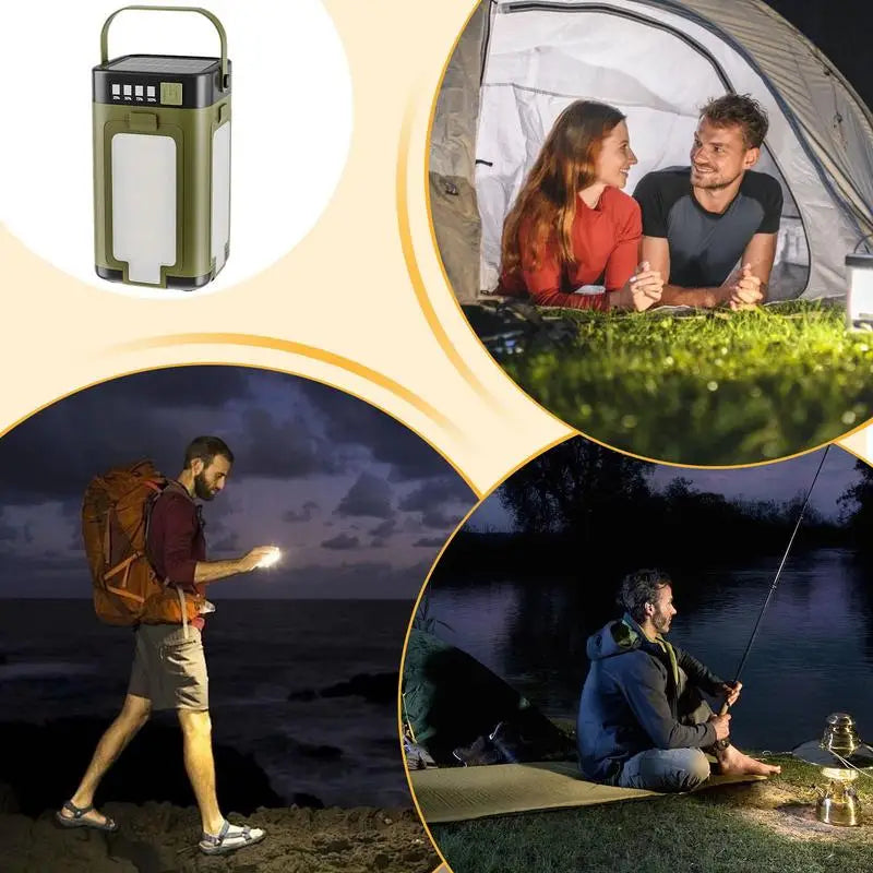 Foldable Solar Camping Light & Power Bank