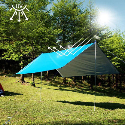 Camping Tarp Waterproof Rain & Sun Shade Hammock Shelter