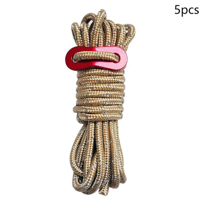 Reflective Tent Ropes with Buckles | Windproof Camping Cords