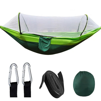 Outdoor Hammock with Integrated Mosquito Net, Camping & Leisure Hanging Bed