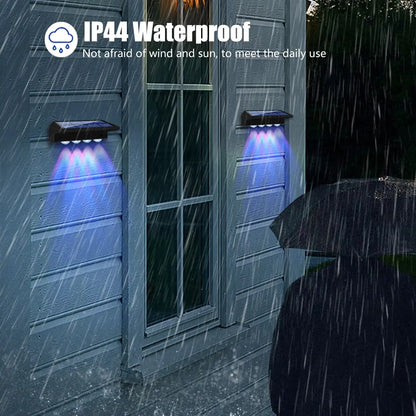Solar Fence Lights – RGB Color Changing & Waterproof