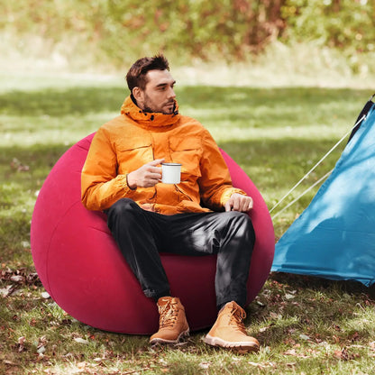 Inflatable Sofa Chair | Portable Folding Air Couch for Outdoor Camping