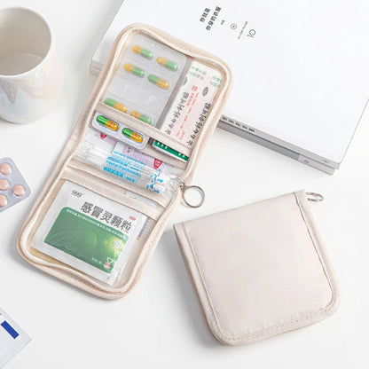 Portable Pocket Polyester Medicine Bag | Outdoor First Aid Organizer