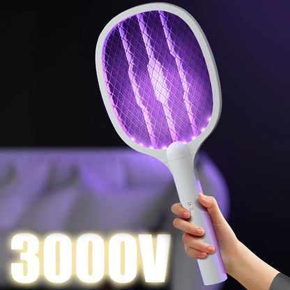 Foldable 3000V Electric Mosquito Swatter Lamp