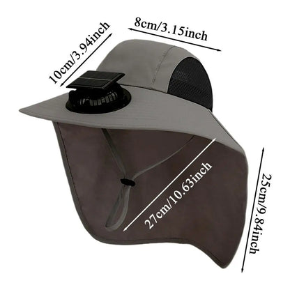 Solar Fan Hat – USB & Solar Powered Cooling Hat