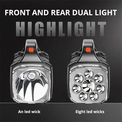 4-Mode LED+COB Solar Camping Lantern with Power Bank
