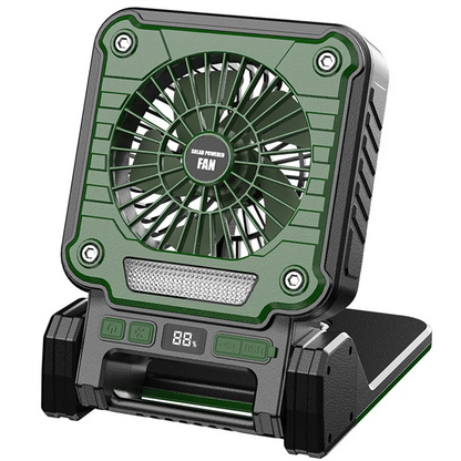 FYBL Solar Fan with Tent LED Lights & USB Charging