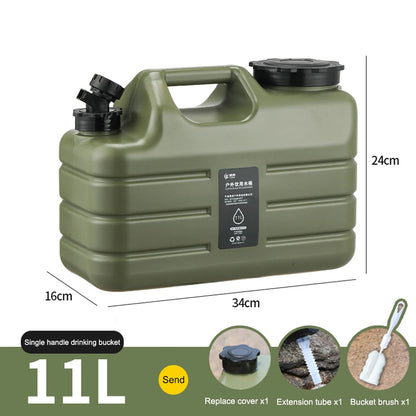 11L Outdoor Water Container – Large Portable Camping Bin with Faucet