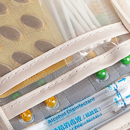 Portable Pocket Polyester Medicine Bag | Outdoor First Aid Organizer