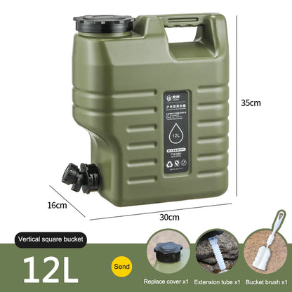 11L Outdoor Water Container – Large Portable Camping Bin with Faucet