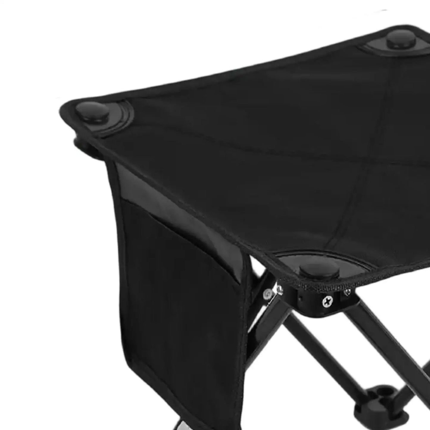 Portable Camping Stool with Storage Bag & Recliner Foot Rest