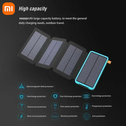 Xiaomi Solar Power Bank – Waterproof, Foldable, USB Charger | Vibmory