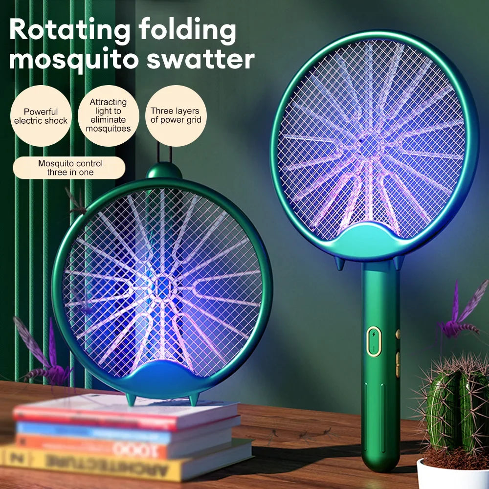 USB Foldable Mosquito Racket & Outdoor Bug Zapper