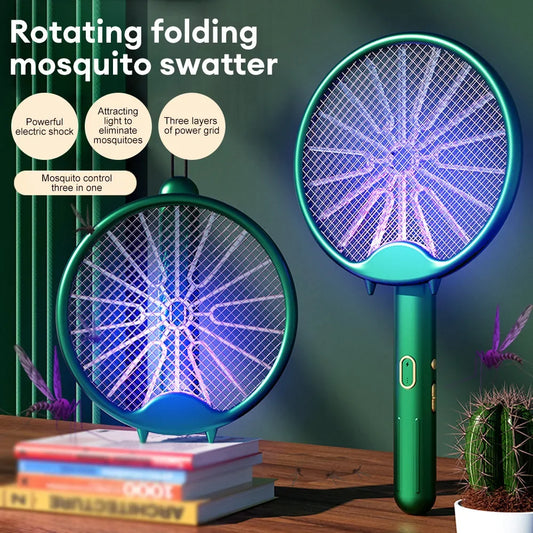 USB Foldable Mosquito Racket & Outdoor Bug Zapper