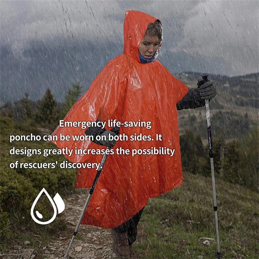 3-in-1 Waterproof Military Raincoat & Camping Poncho | Vibmory