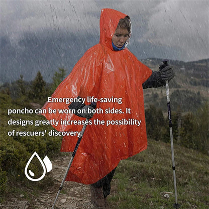 3-in-1 Waterproof Military Raincoat & Camping Poncho | Vibmory