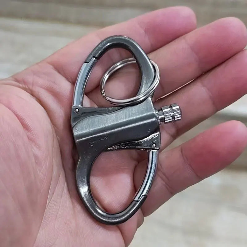 Keychain Fire Starter Reusable Windproof Metal Lighter