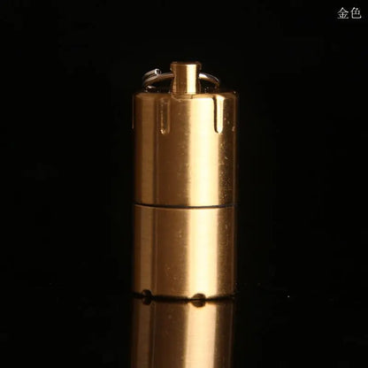 Keychain Fire Starter Reusable Windproof Metal Lighter