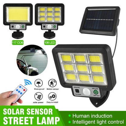 Solar LED Motion Sensor Flood Light – Waterproof Security