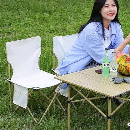 Outdoor Folding Chair with Carry Bag | Ergonomic Camping & Fishing Stool