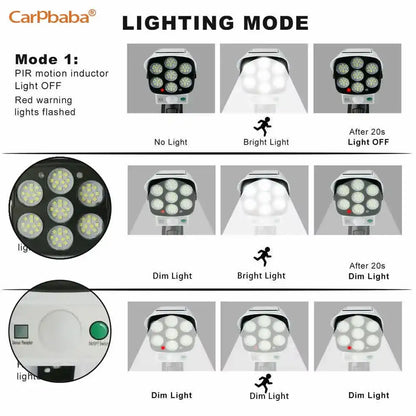 Outdoor Solar Motion Sensor Light & Dummy Security Camera