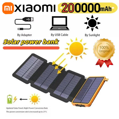 Xiaomi Solar Power Bank – Waterproof, Foldable, USB Charger | Vibmory