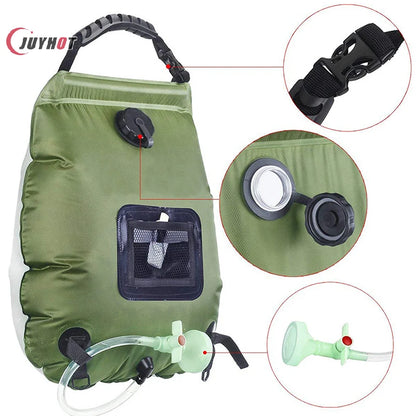 Solar Camping Shower Bag with Hose & Shower Head