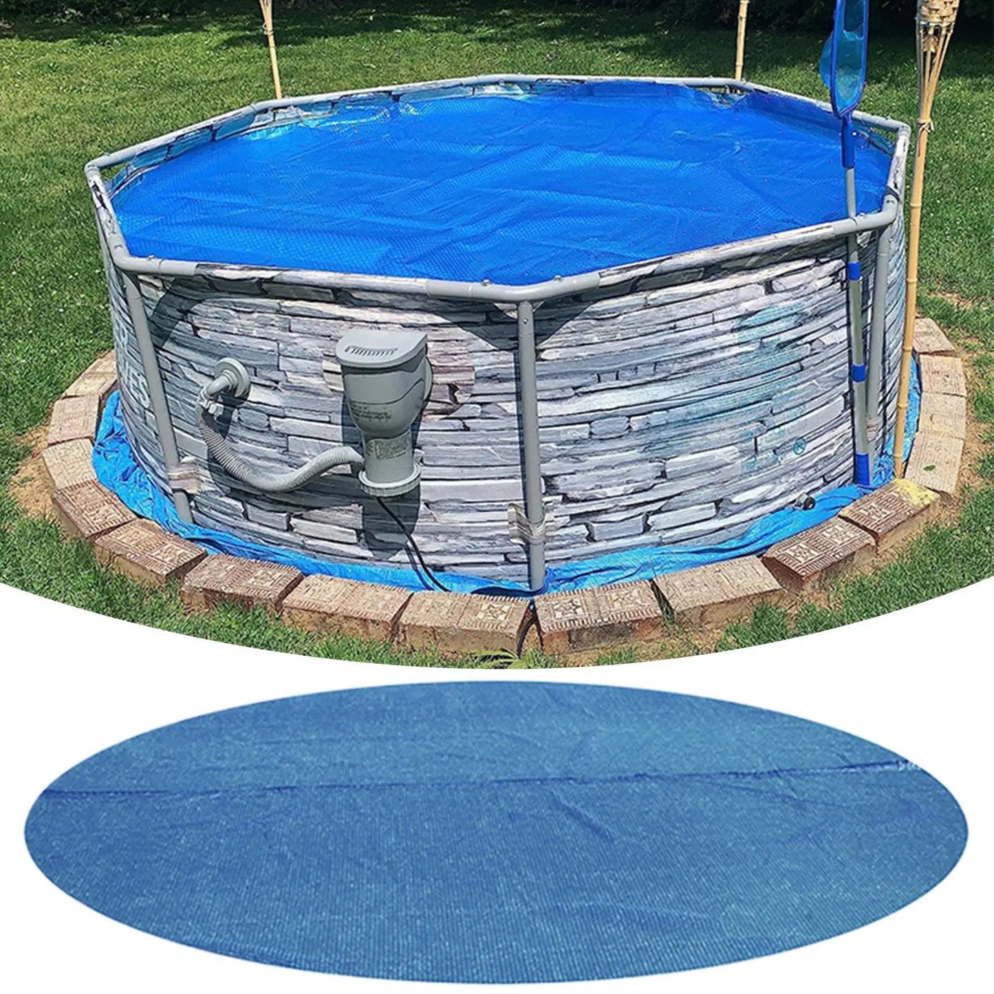 Solar Pool Cover Heat Retaining Bubble Blanket