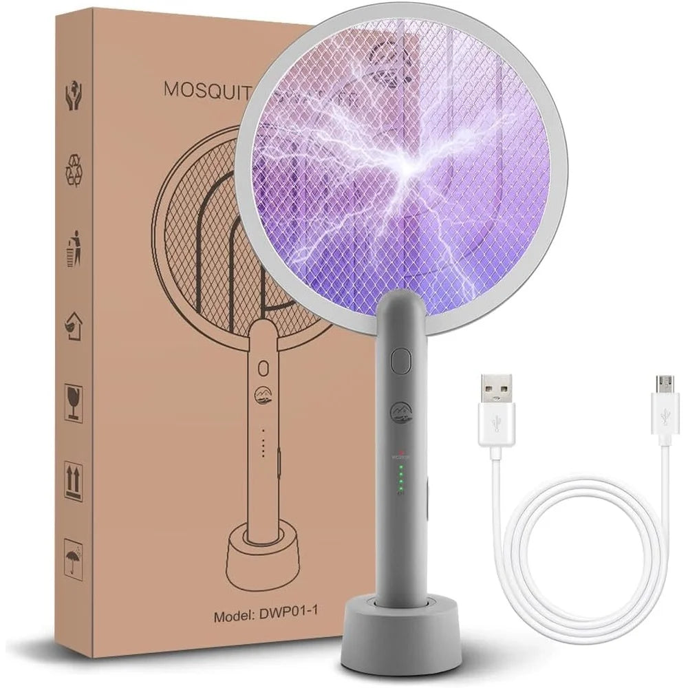 4000V USB Electric Fly Swatter Bug Zapper