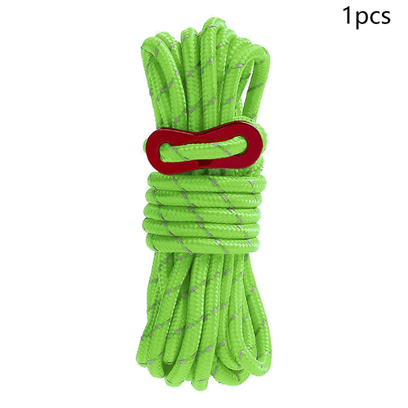 Reflective Tent Ropes with Buckles | Windproof Camping Cords
