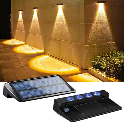 Solar Fence Lights – RGB Color Changing & Waterproof