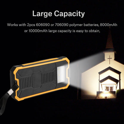 20000mAh Solar Power Bank – Dual USB & Waterproof
